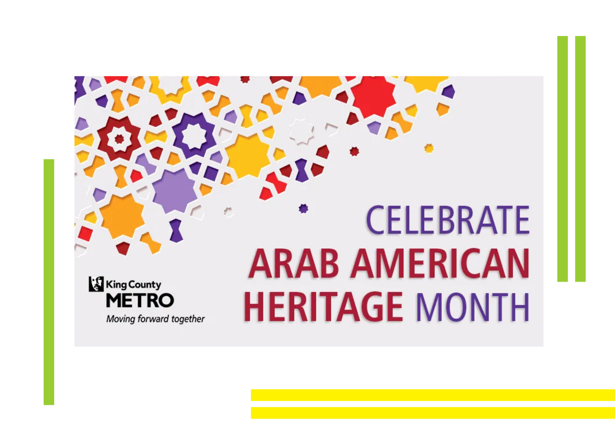 April is National Arab American Heritage Month A Chance for